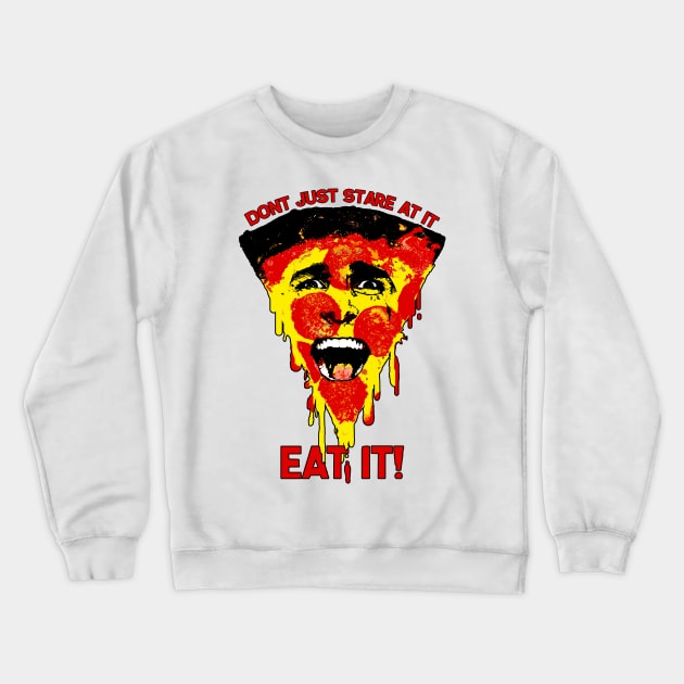 Psycho Pizza Crewneck Sweatshirt by zachattack